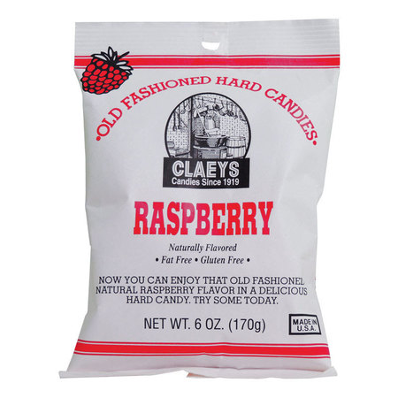 CLAEYS CANDY Raspberry Hard Candy 6Oz 616